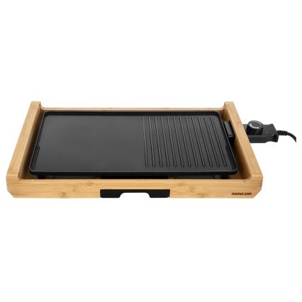 Sencor - Elektrische Tafel Grill 1800W/230V bamboe