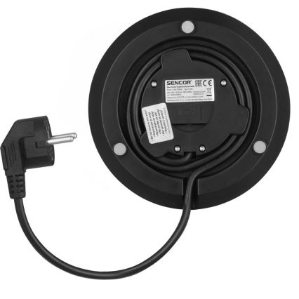 Sencor - Elektrische waterkoker met temperatuurregeling 1,5 l 2150 W/230 V zwart/roségoud