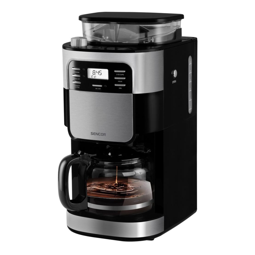 Sencor - Filterkoffiezetapparaat 1,5 l met LCD-display 900W/230V