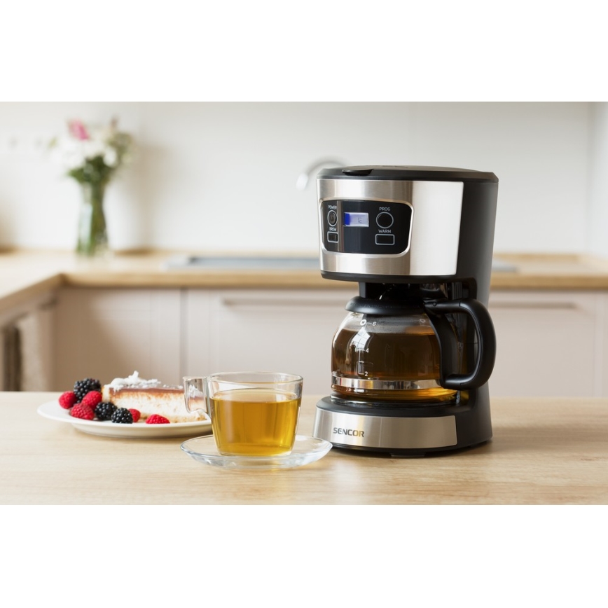 Sencor - Filterkoffiezetapparaat met LCD-display 700W/230V