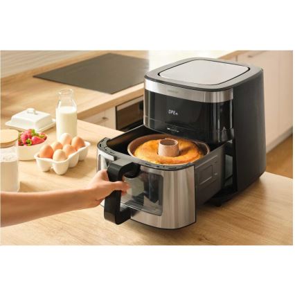 Sencor - Heteluchtfriteuse 9 l 1700W/230V zwart/mat chroom