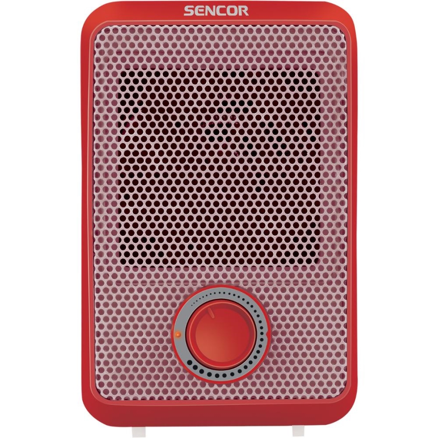 Sencor - Heteluchtverwarmer 600W/230V rood/wit