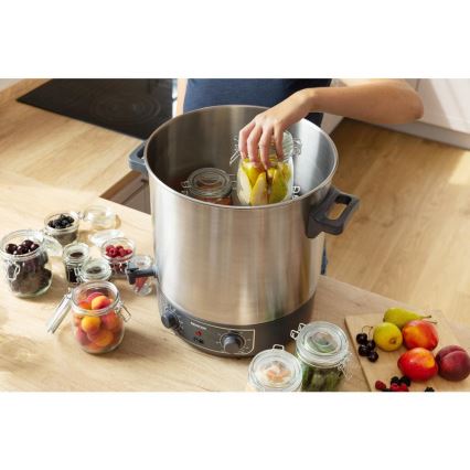 Sencor - Inmaakpan 27 l 1800 W/230 V RVS/grijs