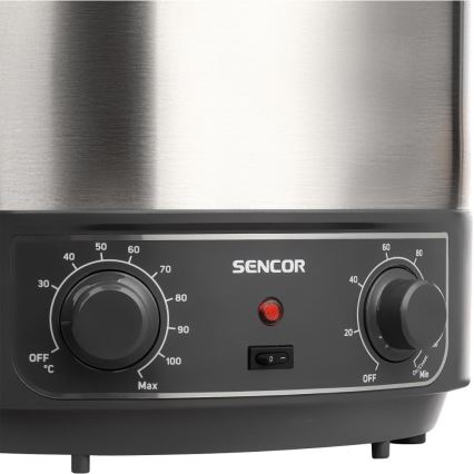 Sencor - Inmaakpan 27 l 1800 W/230 V RVS/grijs