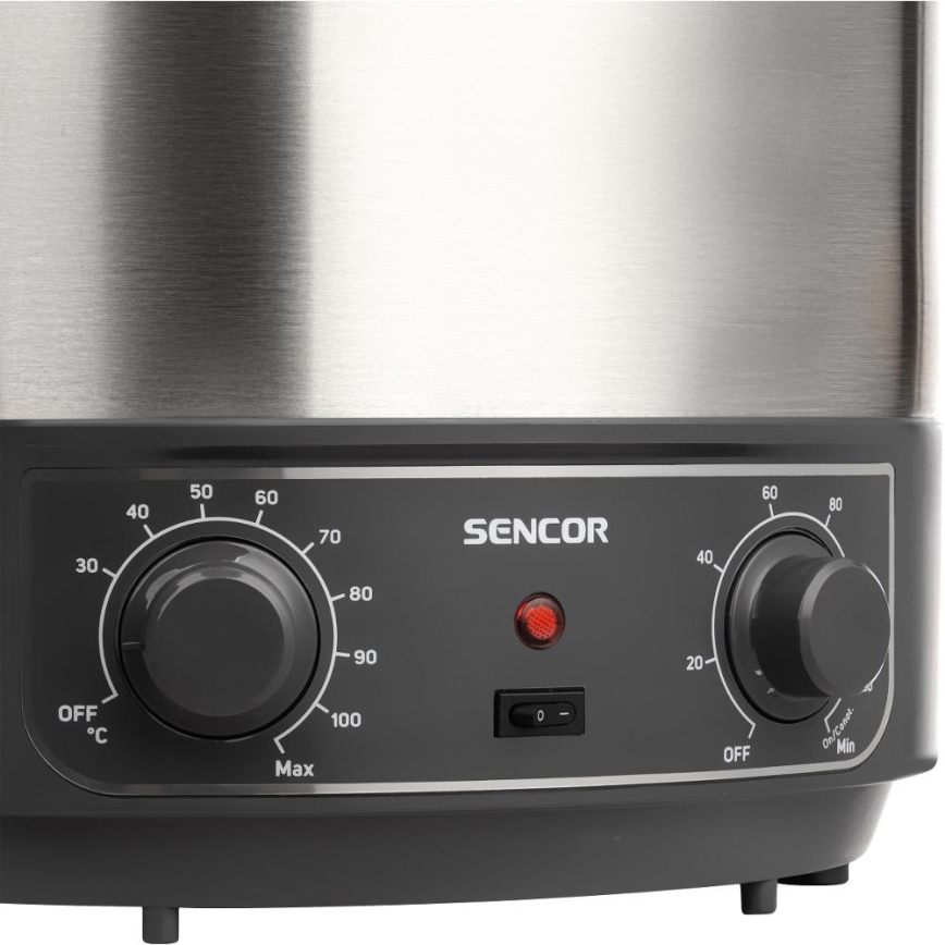 Sencor - Inmaakpan 27 l 1800 W/230 V RVS/grijs