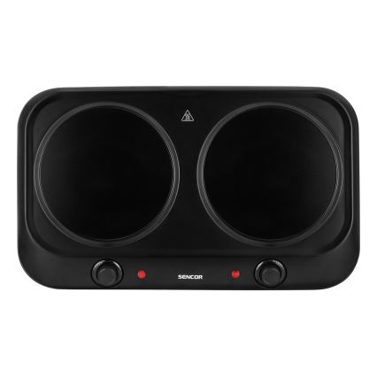Sencor - Keramische Dubbele Kookplaat van Glas 2400W/230V