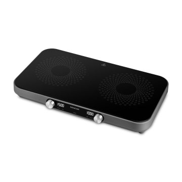 Sencor - Keramische kookplaat met twee kookzones en LCD-display 3500W/230V