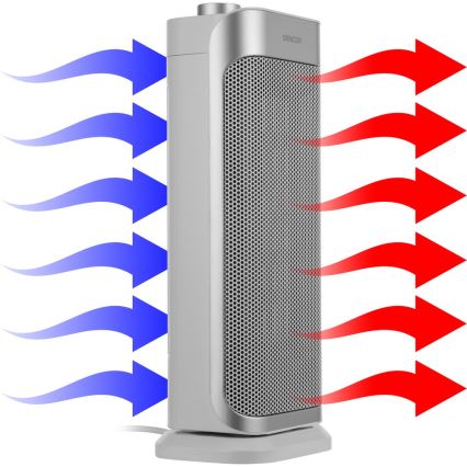 Sencor - Keramische Ventilator met Verwarming en Thermostaat 1000/2000W/230V