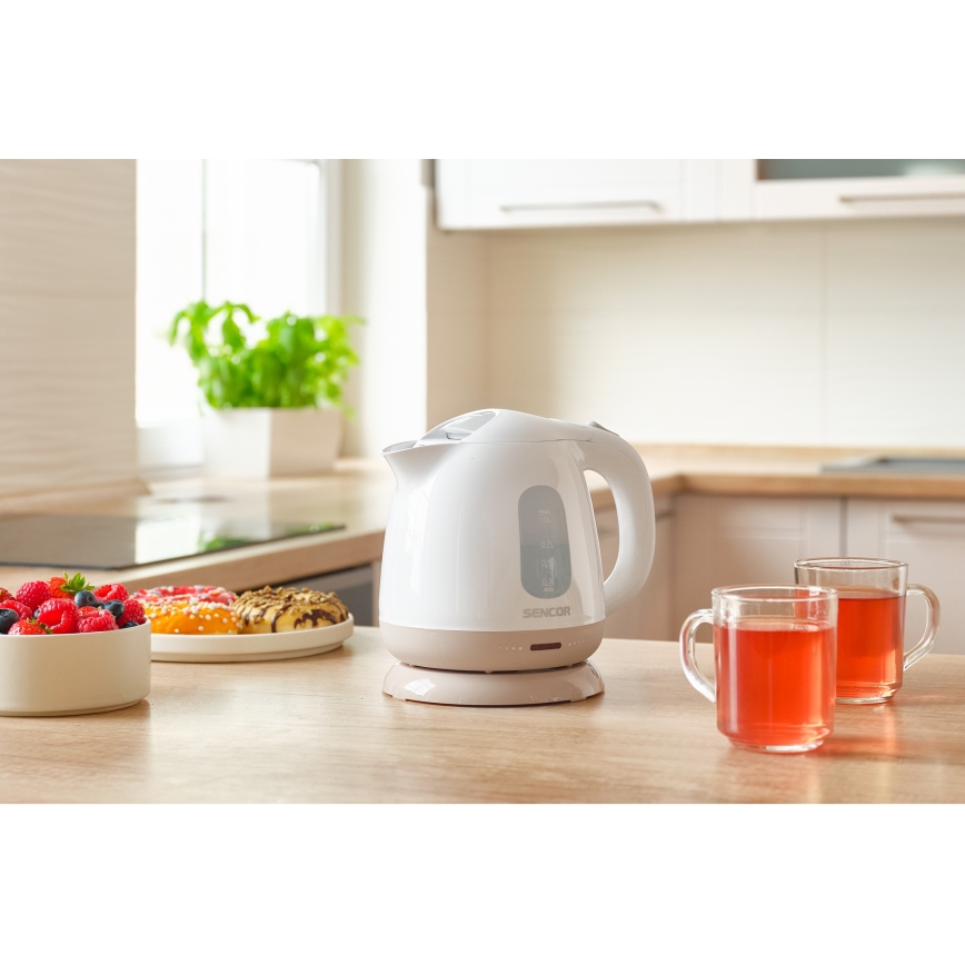 Sencor - Ketel 1 l 1100W/230V wit/roze