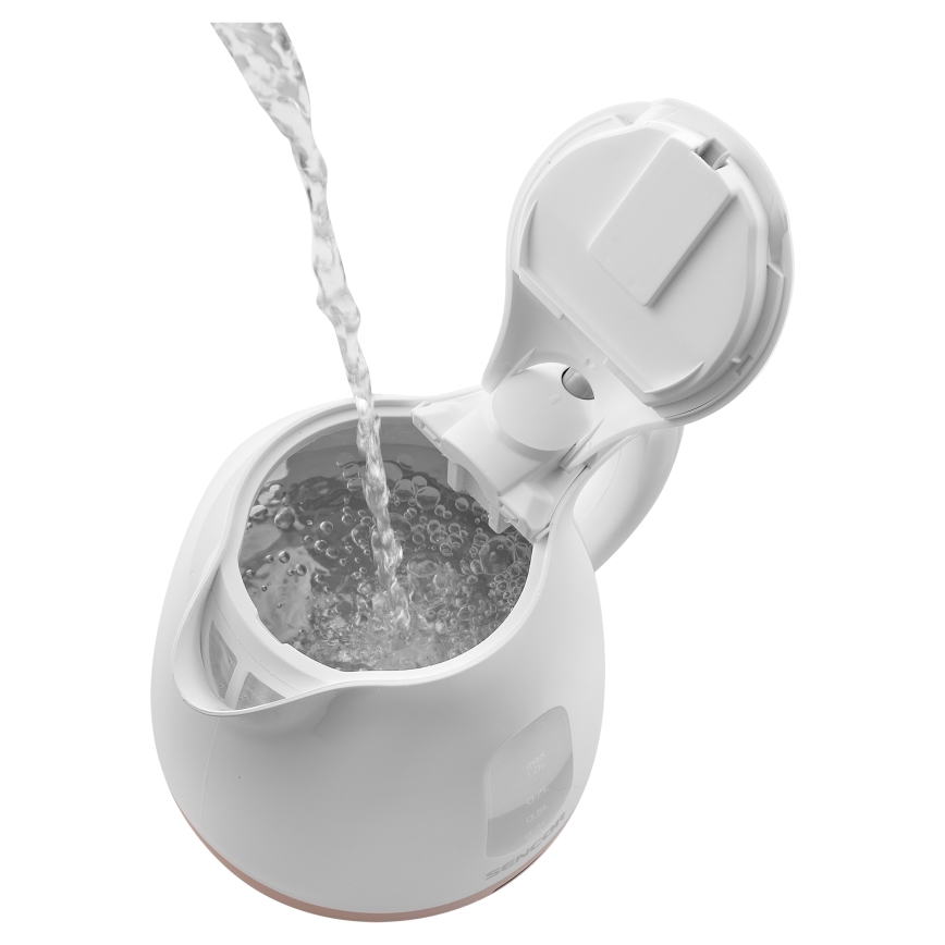 Sencor - Ketel 1 l 1100W/230V wit/roze