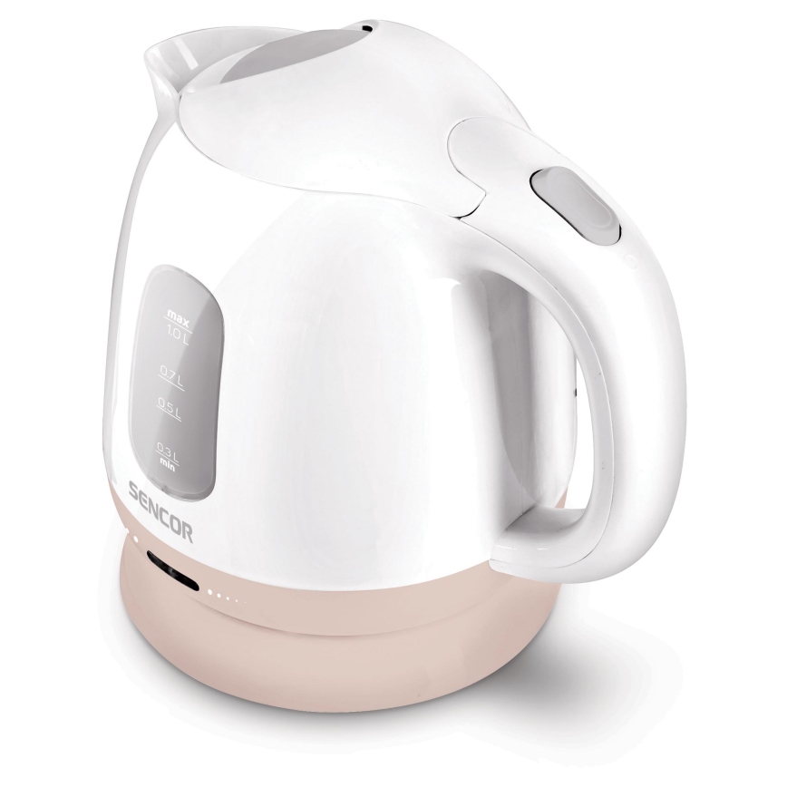 Sencor - Ketel 1 l 1100W/230V wit/roze