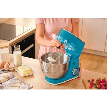 Sencor - Keukenmachine met roestvrijstalen kom 1300W/230V turkoois