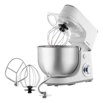 Sencor - Keukenmachine met roestvrijstalen kom 1300W/230V wit