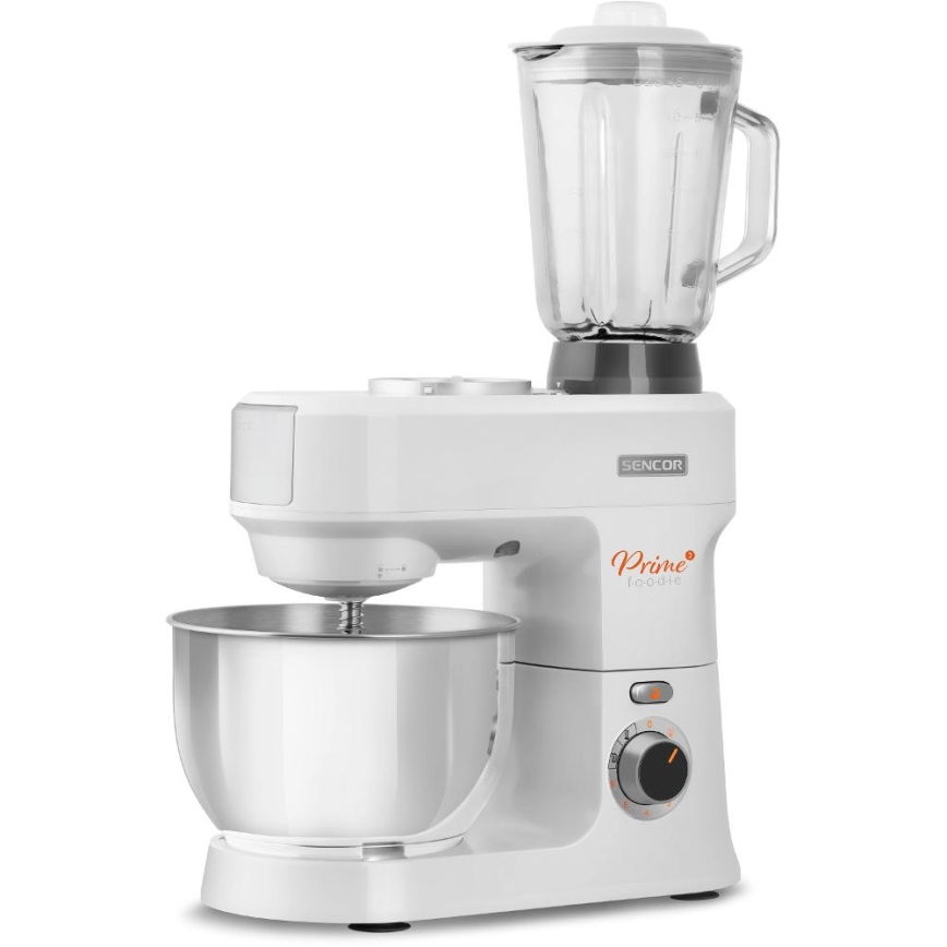 Sencor - Keukenrobot met roestvrijstalen kom 1000W/230V wit