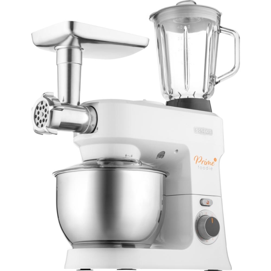 Sencor - Keukenrobot met roestvrijstalen kom 1000W/230V wit