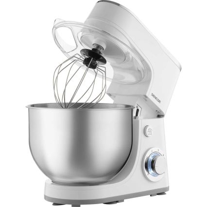 Sencor - Keukenrobot met roestvrijstalen kom 1300W/230V wit