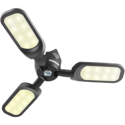 Sencor - LED Oplaadbare campingzaklamp met een zonnepaneel LED/3W/1600 mAh IPX4