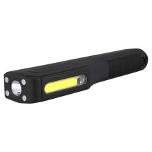 Sencor - LED Zaklamp  LED/1W/2xAAA + LED/3W/COB