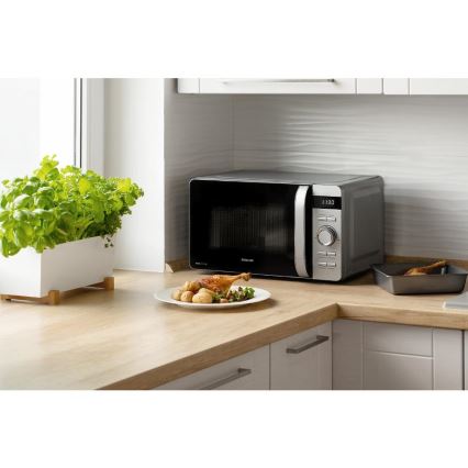 Sencor - Magnetron 800 W/230 V, 17 l, zilverkleurig