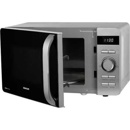 Sencor - Magnetron 800 W/230 V, 17 l, zilverkleurig
