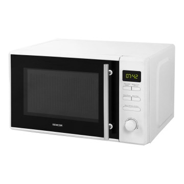 Sencor - Magnetron met Grill Functie 700W/1000W/230V 20 l wit