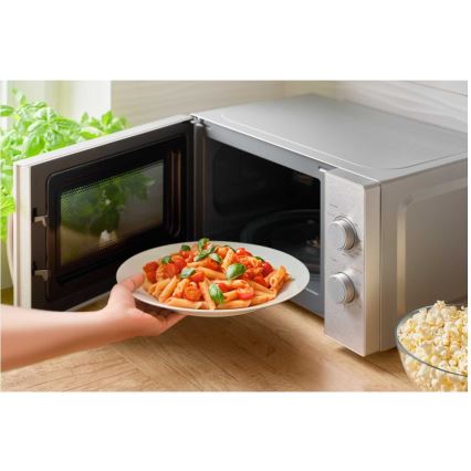 Sencor - Magnetron met grillfunctie 700W/1000W/230V 20 l mat chroom