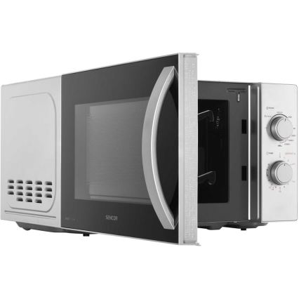 Sencor - Magnetron met grillfunctie 700W/1000W/230V 20 l mat chroom