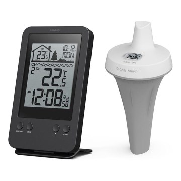 Sencor - Meetstation met draadloze drijfsensor voor zwembad 2xAA + 2xAA IPX7