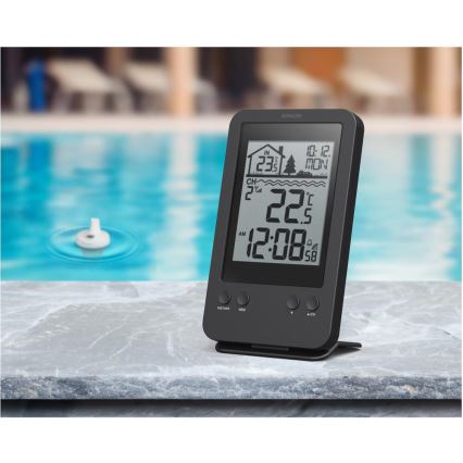 Sencor - Meetstation met draadloze drijfsensor voor zwembad 2xAA + 2xAA IPX7