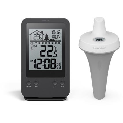 Sencor - Meetstation met draadloze drijfsensor voor zwembad 2xAA + 2xAA IPX7