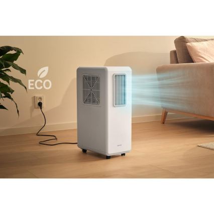 Sencor - Mobiele airco 4-in-1 200W/230V 1800 BTU wit + afstandsbediening