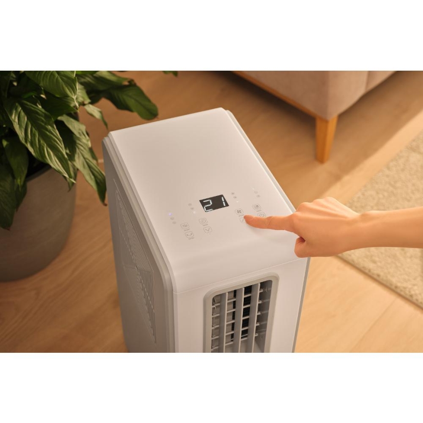 Sencor - Mobiele airco 4-in-1 200W/230V 1800 BTU wit + afstandsbediening