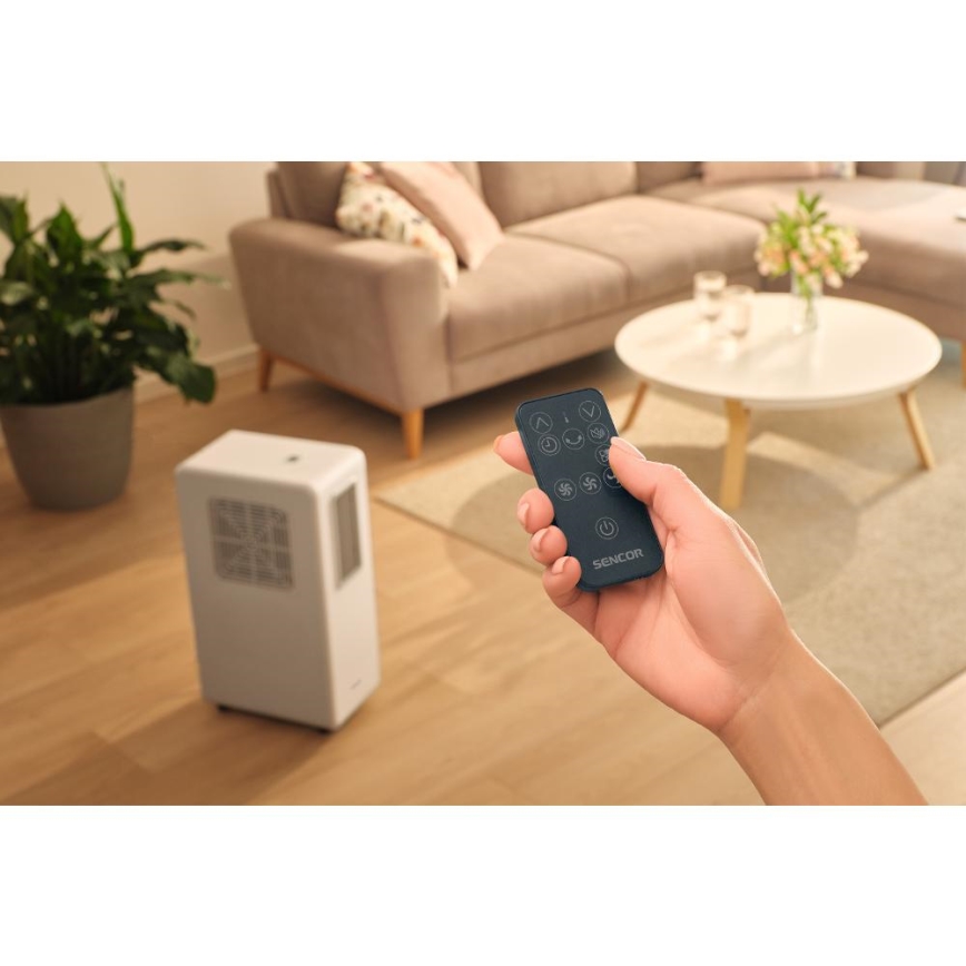 Sencor - Mobiele airco 4-in-1 200W/230V 1800 BTU wit + afstandsbediening