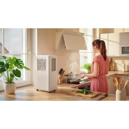 Sencor - Mobiele airco 4-in-1 200W/230V 1800 BTU wit + afstandsbediening