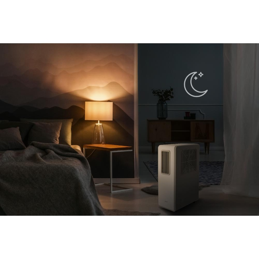 Sencor - Mobiele airco 4-in-1 200W/230V 1800 BTU wit + afstandsbediening