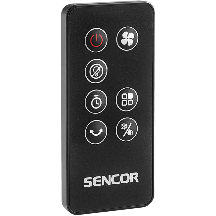 Sencor - Mobiele luchtkoeler 3-in-1 110W/230V zilver/zwart + afstandsbediening