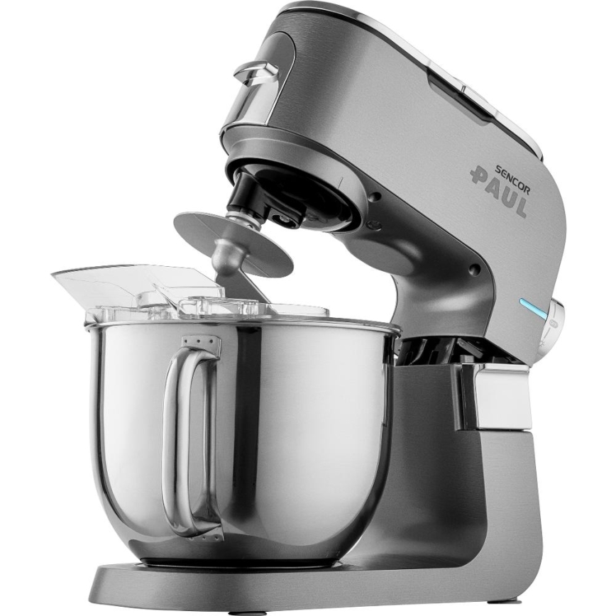 Sencor - Multifunctionele keukenrobot met roestvrijstalen kom 1500W/230V mat chroom