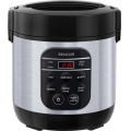 Sencor - Multifunctionele rijstkoker 350W/230V 0,6 l roestvrij staal/zwart