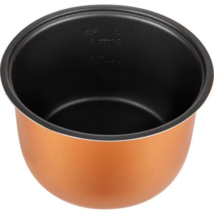 Sencor - Multifunctionele rijstkoker 350W/230V 0,6 l roestvrij staal/zwart