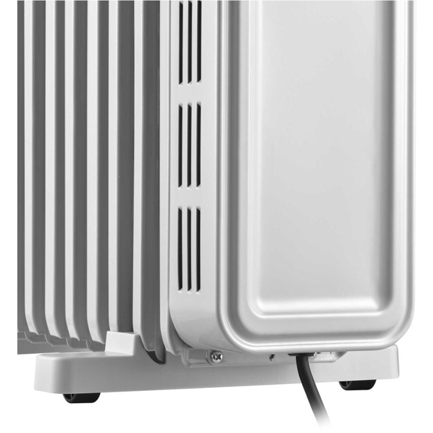 Sencor - Oliegevulde radiator met 13 ribben 1000/2500W/230V wit + afstandsbediening