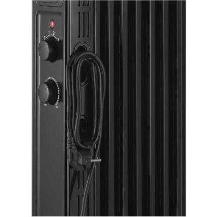 Sencor - Oliegevulde radiator met 7 ribben, 600/900/1500 W, 230 V, zwart