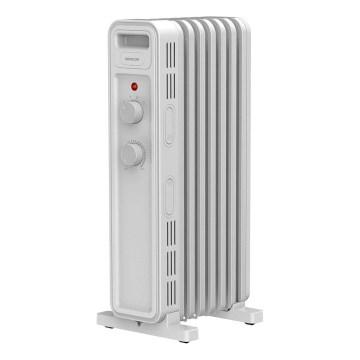 Sencor - Oliegevulde radiator met 7 ribben 600/900/1500W/230V wit