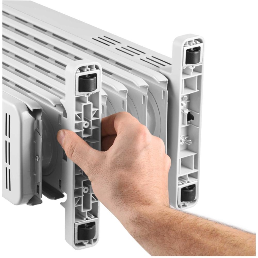 Sencor - Oliegevulde radiator met 7 ribben 600/900/1500W/230V wit