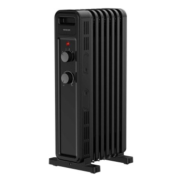 Sencor - Oliegevulde radiator met 7 ribben 600/900/1500W/230V zwart