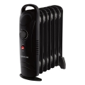 Sencor - Oliegevulde radiator met 7 ribben, 700 W/230 V, zwart