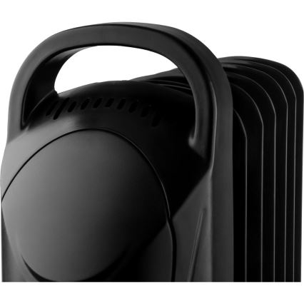 Sencor - Oliegevulde radiator met 7 ribben, 700 W/230 V, zwart