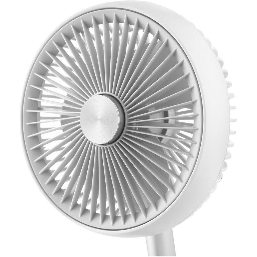 Sencor - Oplaadbare tafelventilator 5W/5V 4000 mAh wit