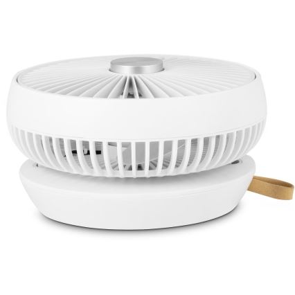Sencor - Oplaadbare tafelventilator 5W/5V 4000 mAh wit