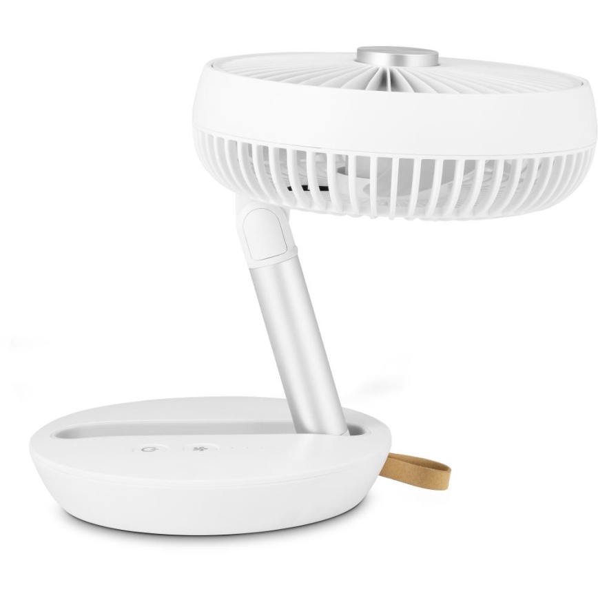 Sencor - Oplaadbare tafelventilator 5W/5V 4000 mAh wit