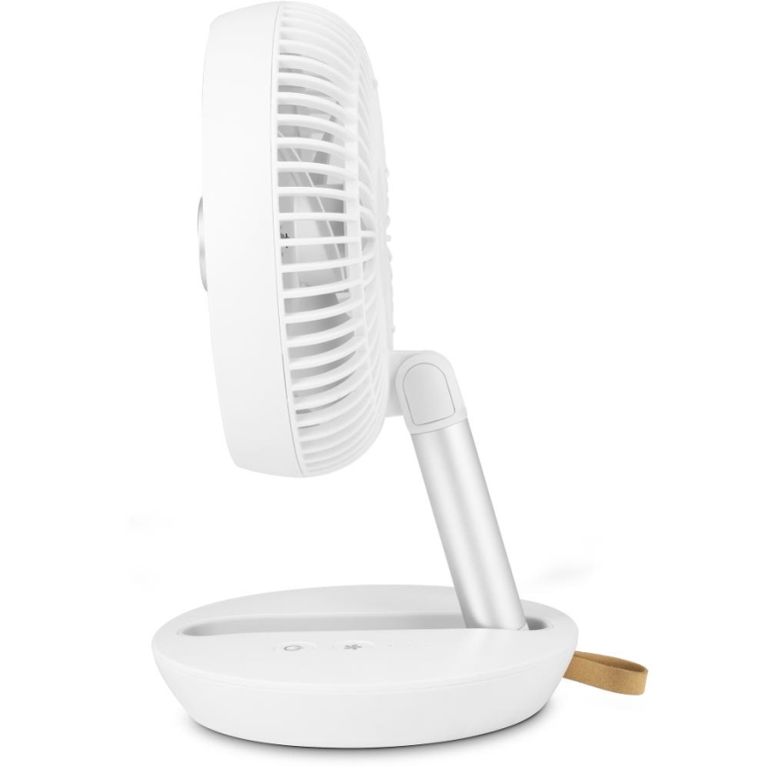 Sencor - Oplaadbare tafelventilator 5W/5V 4000 mAh wit